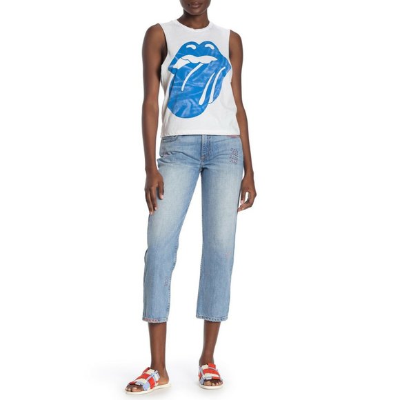 Alice + Olivia Amazing Scott Boyfriend Jeans - Picture 1 of 4